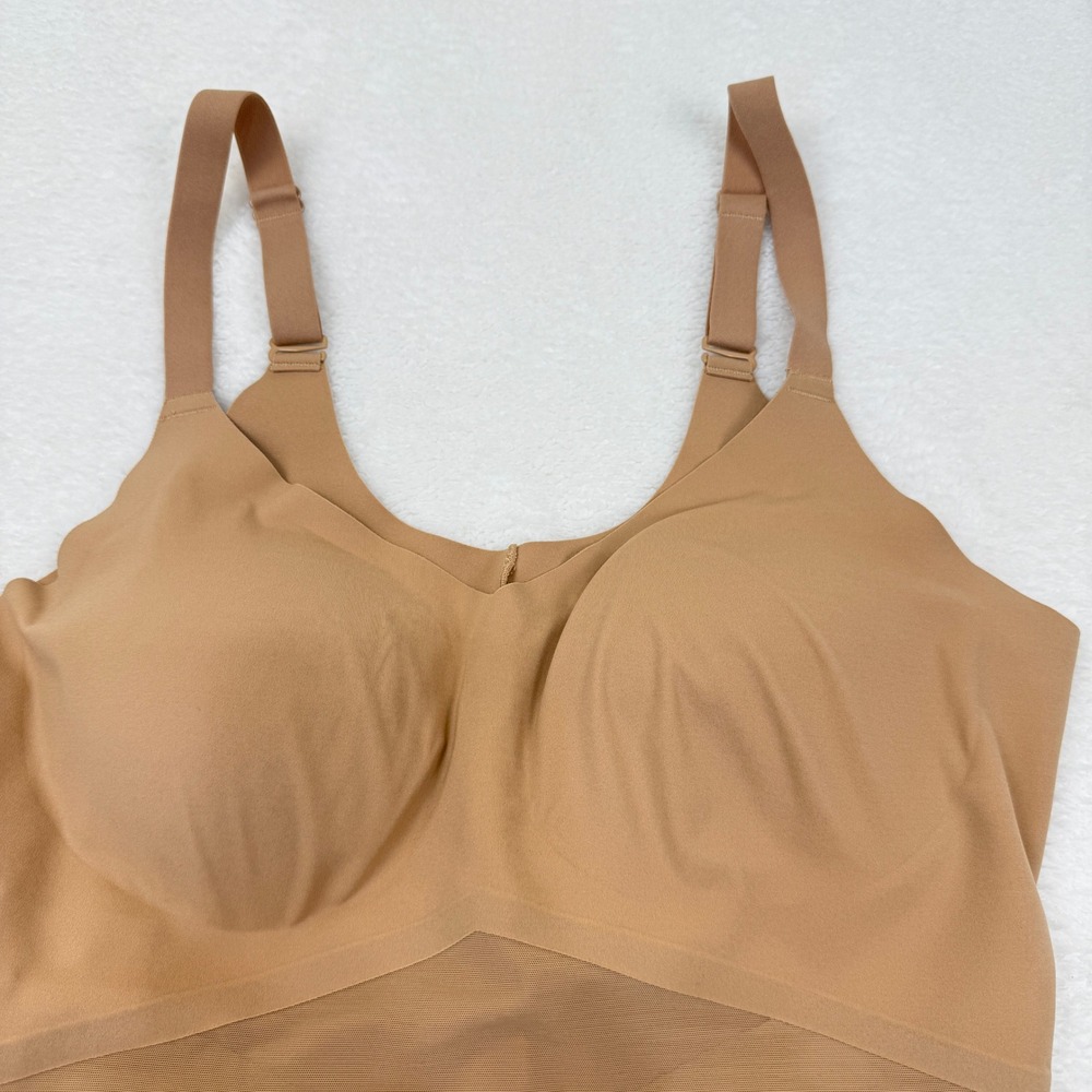 Honeylove SuperPower Mid Thigh Bodysuit Shapewear Size Large Sand Compression - Picture 2 of 7